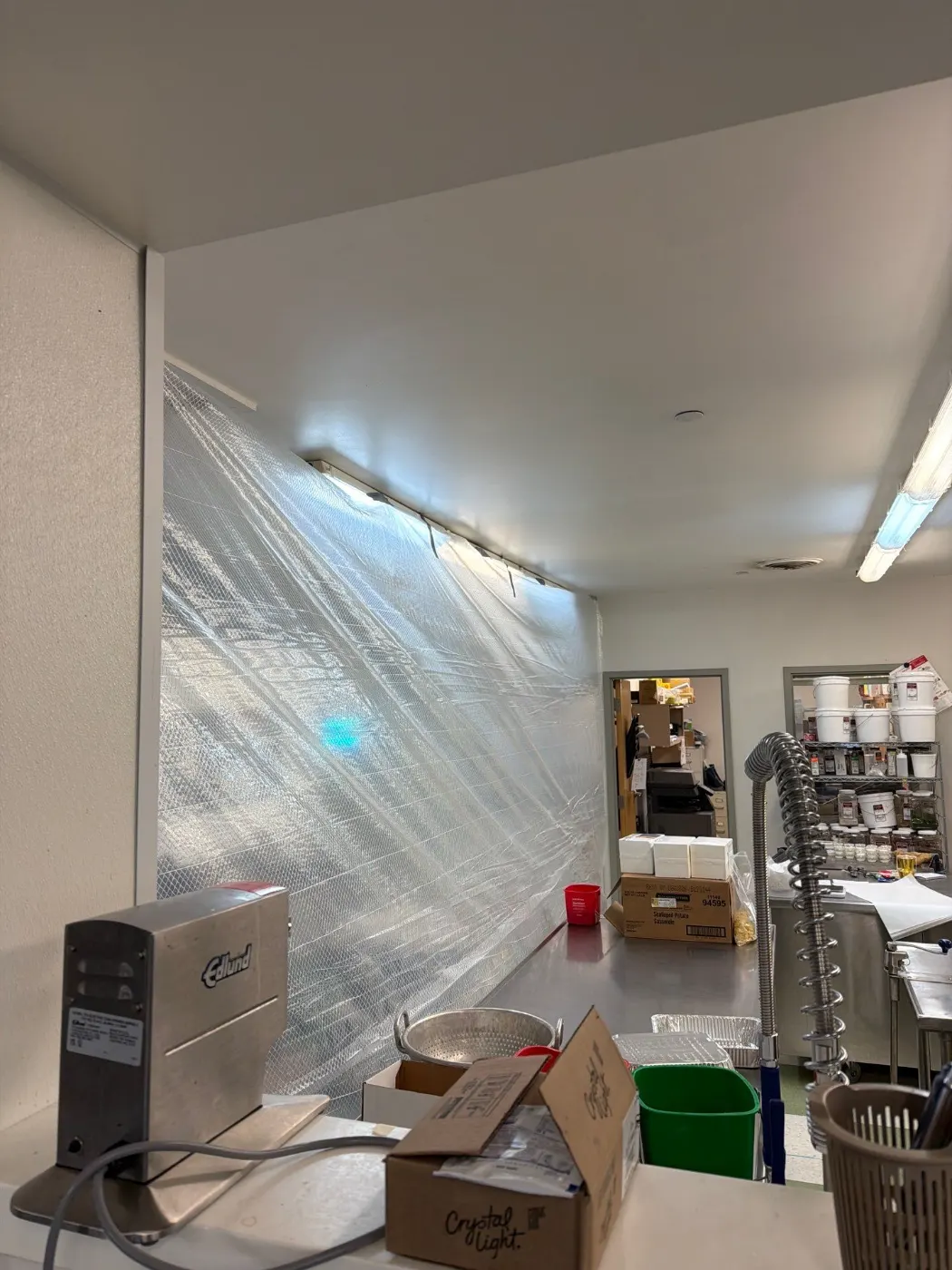 Large-scale water extraction in Sunset Lake business space