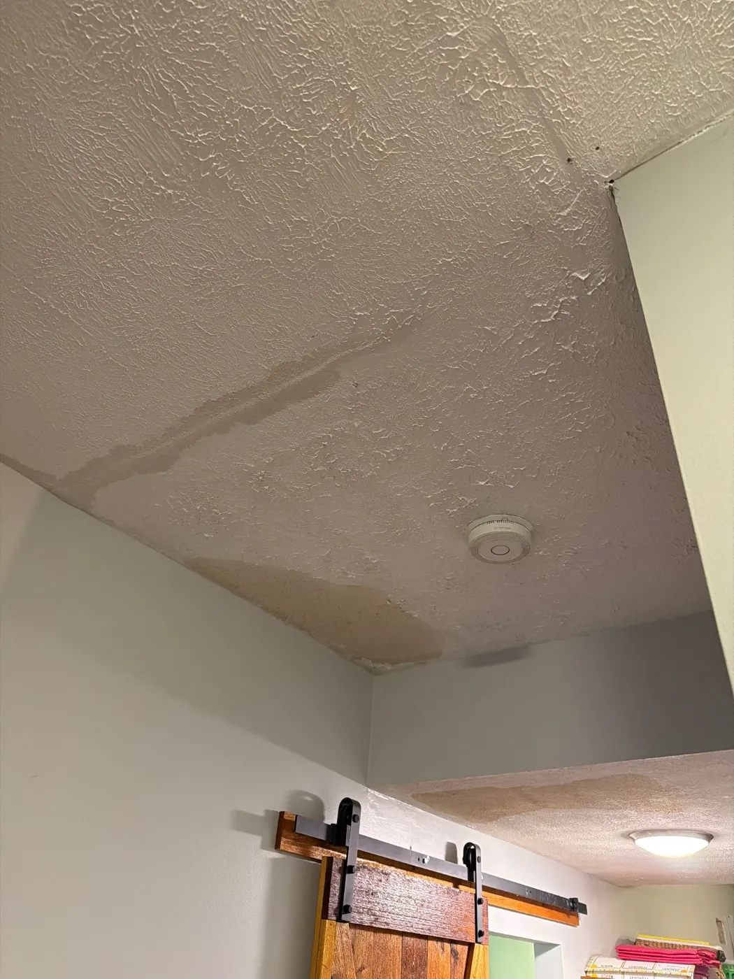 Moisture meter reading on drywall in Sunset Lake water loss