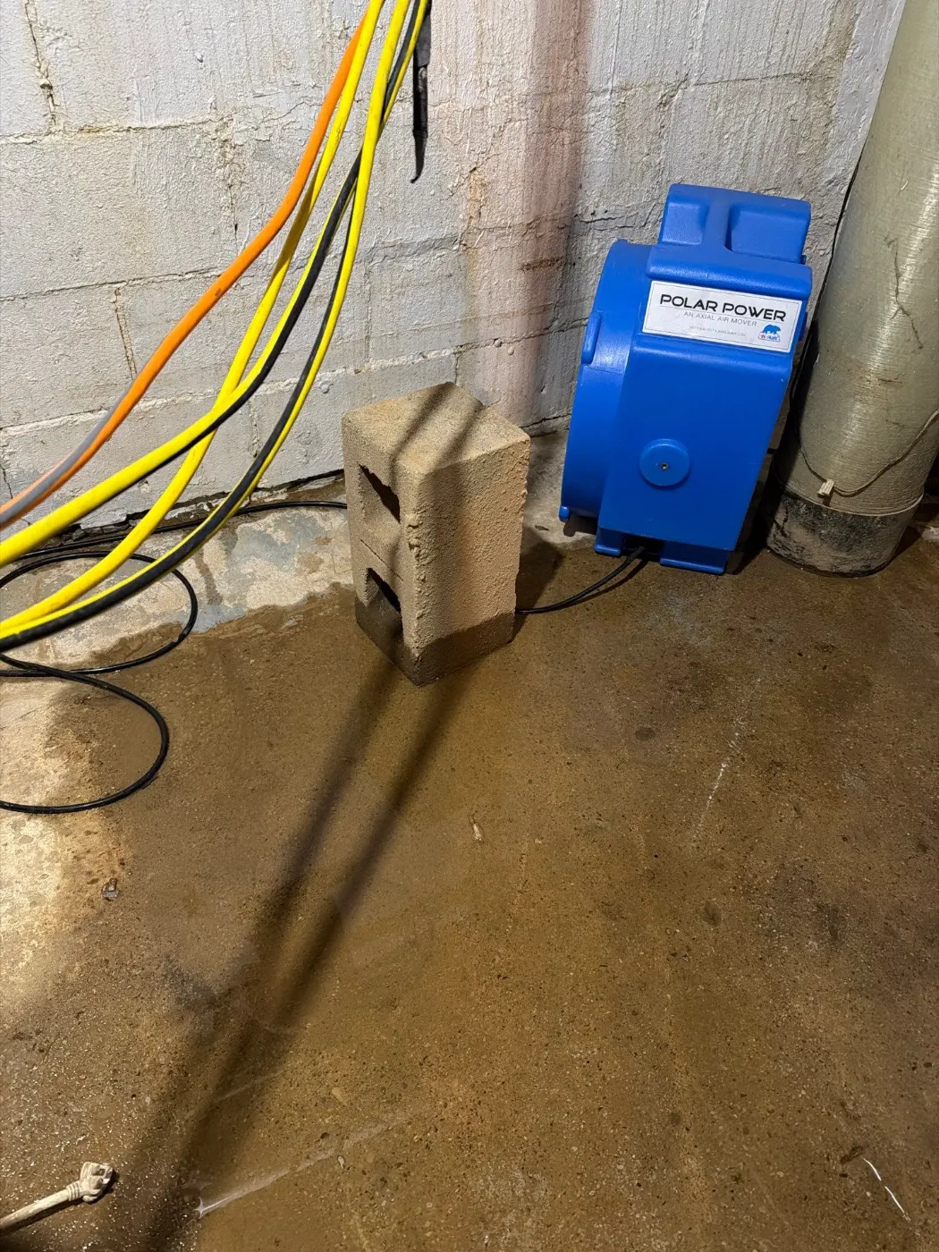Basement water extraction in Sunset Lake Indiana home
